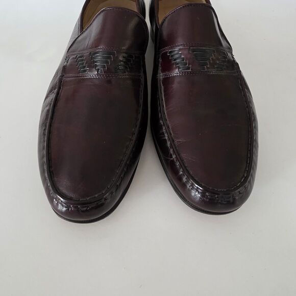 Churches\' Mens Slip Leather Shoes Burgundy Sz 13